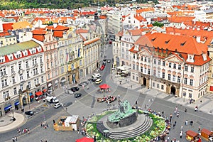 Staromestska's Square.View from Tower's top.Prague