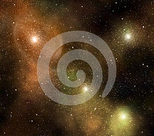 Starry background of deep outer space