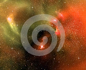 Starry background of deep outer space