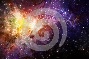 Starry background of deep outer space