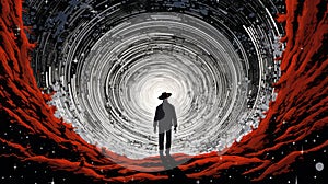 Starry Cave: A Pop Art Journey Into Cybernetic Sci-fi photo