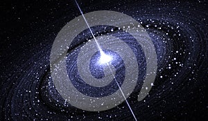 Starry disk around supermassive black hole