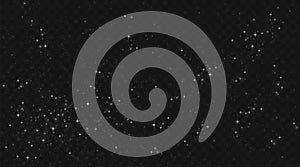 Starry night background with shimmer effects