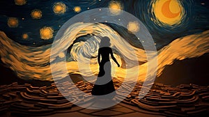 Starry Night: A Masterpiece Of Immersive Silhouettes And Swirling Vortexes