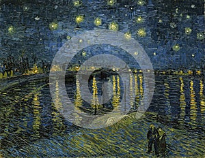 Starry Night over the Rhone by Vincent van Gogh