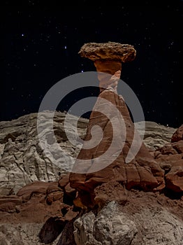 Starry Night over the Toadstools in Southern Utah