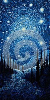 Starry Night Of The Wild West: Figurative Precision In Illusory Landscapes