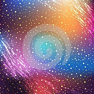 Starry outer galaxy cosmic space illustration universe background sky astronomy nebula cosmos night constellation vector