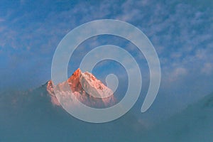 Starry sky over Machhepuchare and Annapurna - Nepal, Himalayas