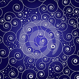 Starry whorl background