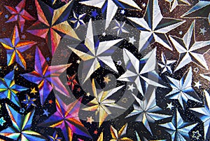 Stars abstract halographic background