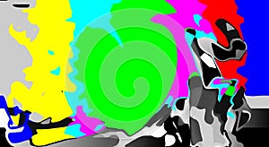 Stars on a blue background