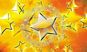 Stars Celebration Illustration