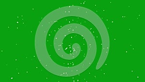 Stars emitter with green screen background