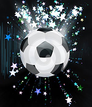 Stars Explosions and Soccer Ball