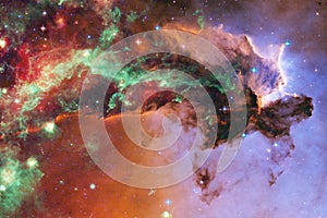 Stars, galaxies and nebulas in awesome cosmic image. Elements of this image furnished by NASA