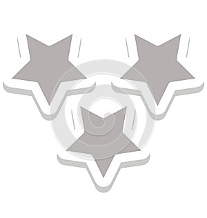 Stars Isolated Vector icon that can be easily edit or modified.