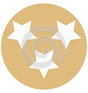 Stars Isolated Vector icon that can be easily edit or modified.