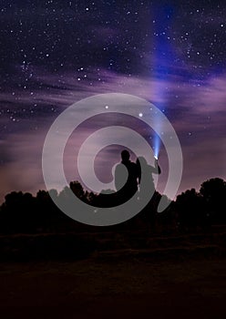 Stars landscape night astronomic photo photo