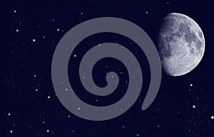 Stars with moon