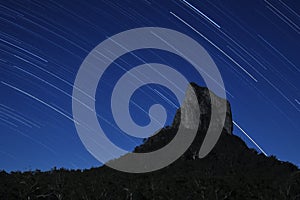 Stars over Mount Coonowrin