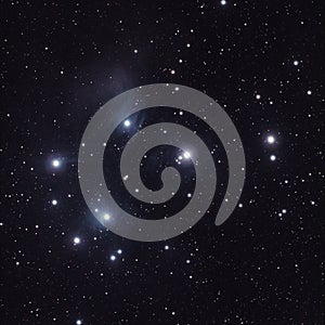 Stars in the Pleiades (M45)