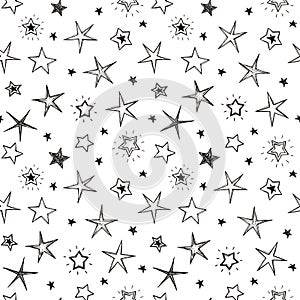 Stars seamless pattern