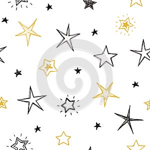 Stars seamless pattern