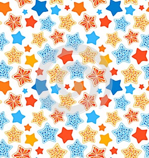 Stars seamless pattern.