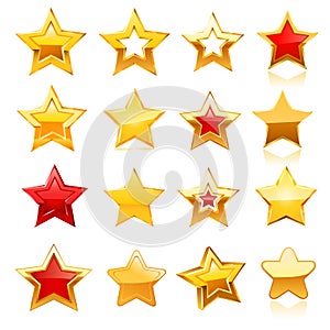 Stars set. Vector