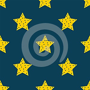 Stars in the sky. seamless star pattern background
