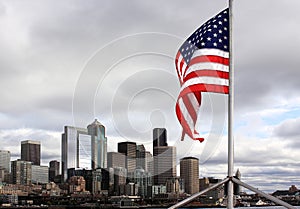Stars and Stripes over Seattle