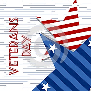Stars with U.S.A Flag in style vector. Creative