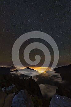 Starscape Above La Palma Caldera