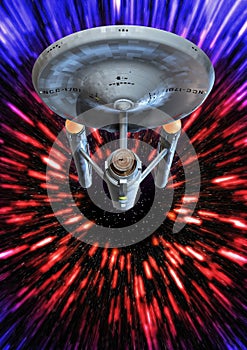 Starship Enterprise warp