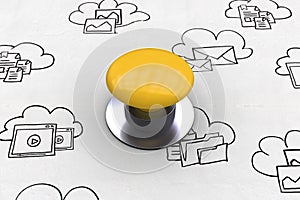 Start against cloud computing doodle