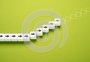 Start and continue growing. The concept of growth and development.