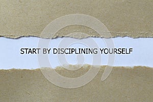 start by disciplining yourself on white paper