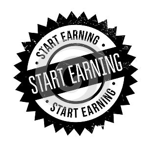 Start Earning rubber stamp