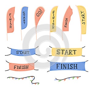 Start and finish banner