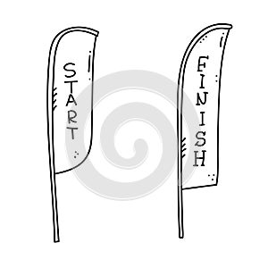 Start and finish banner