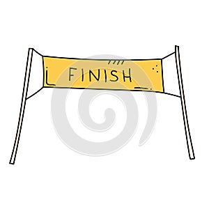 Start and finish banner