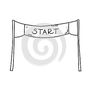 Start and finish banner