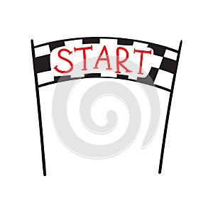 Start and finish banner