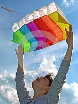 Start flying kite