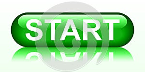 Start green button - vector