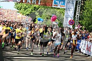 Start of half marathon