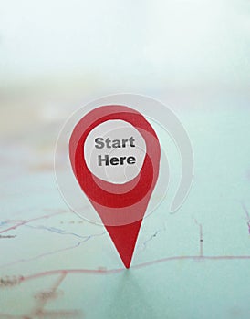 Start Here locator