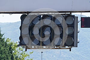 Start Lights in Racing Circuit