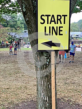 Start Line Sign